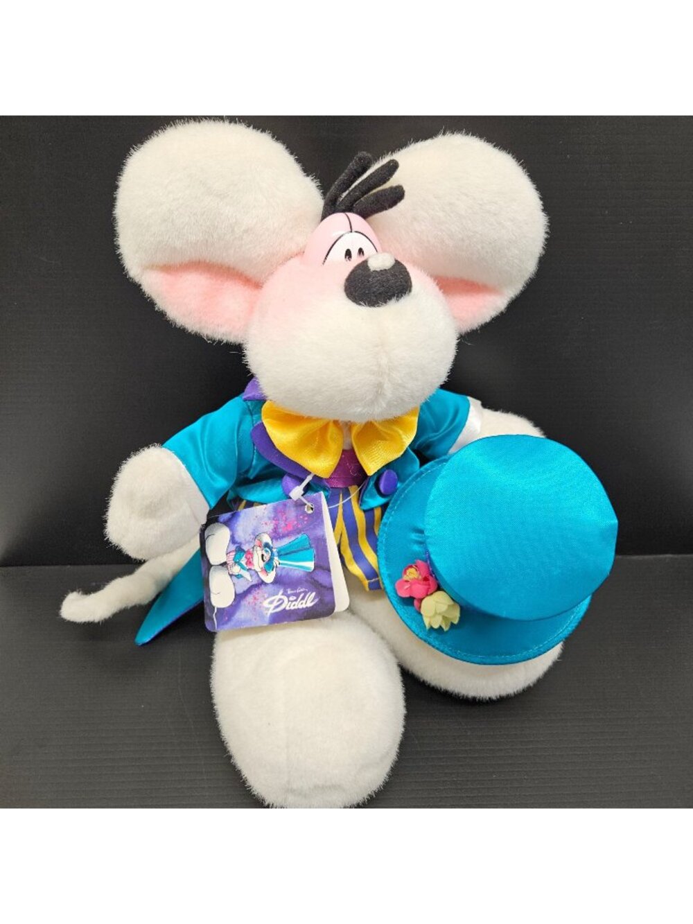 Diddl Mouse Plush By Artist Thomas Goletz Ring Master Top Hat With Tag Germany